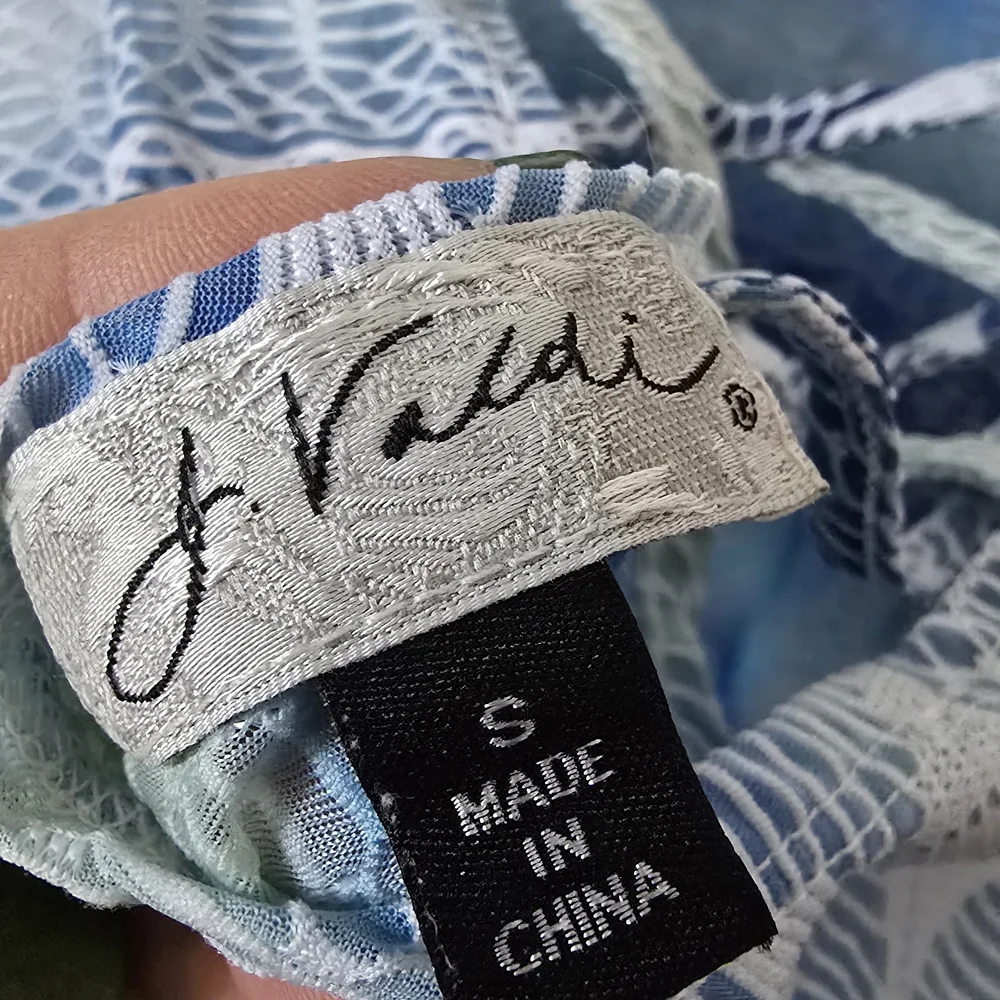 J Valdi Swimsuit Tropical Boho Cover Up Sheer Dress Like New Small - Picture 3 of 8
